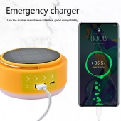 Outdoor camping light Solar charging portable tent camping light multi-function LED emergency light USB charging