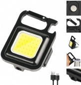 Multifunctional portable USB Mini key chain light High light COB work light Repair light emergency outdoor